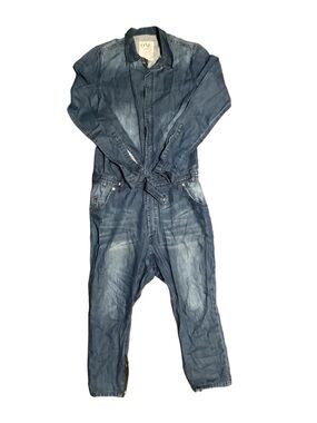 One Teaspoon Washed Blue Denim Jumpsuit